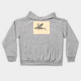 Flying Fish by Mary Symonds Kids Hoodie